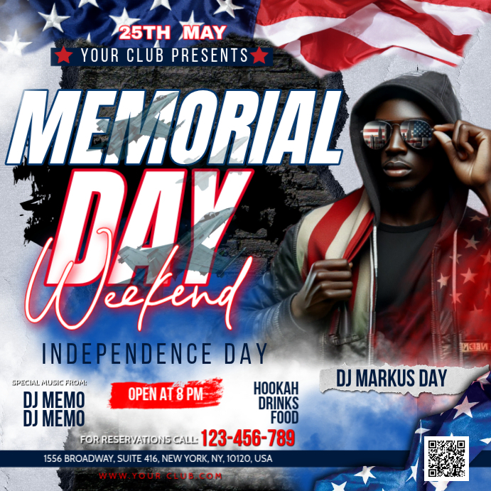 Memorial Day Weekend Celebration Template | PosterMyWall