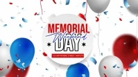 Memorial day weekend day celebration YouTube-Kanal-Coverfoto template