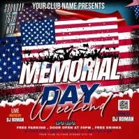 memorial day weekend Persegi (1:1) template