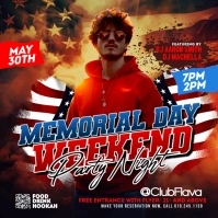 Memorial Day Weekend Instagram-Beitrag template