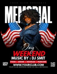 MEMORIAL DAY WEEKEND Flyer (US Letter) template