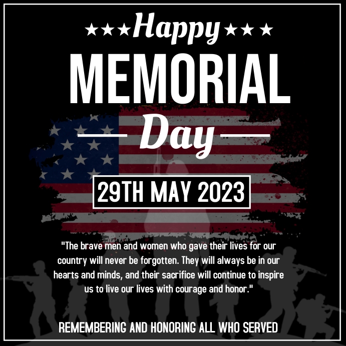 Copy of memorial day wish | PosterMyWall
