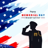 memorial day wishes Instagram 帖子 template