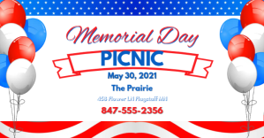 Memorial DayFB Facebook begivenhed cover template