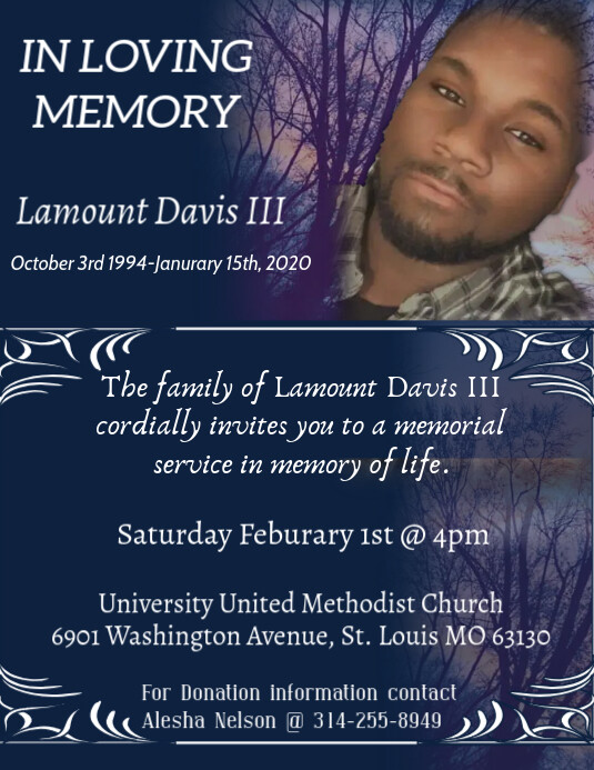Memorial Template PosterMyWall