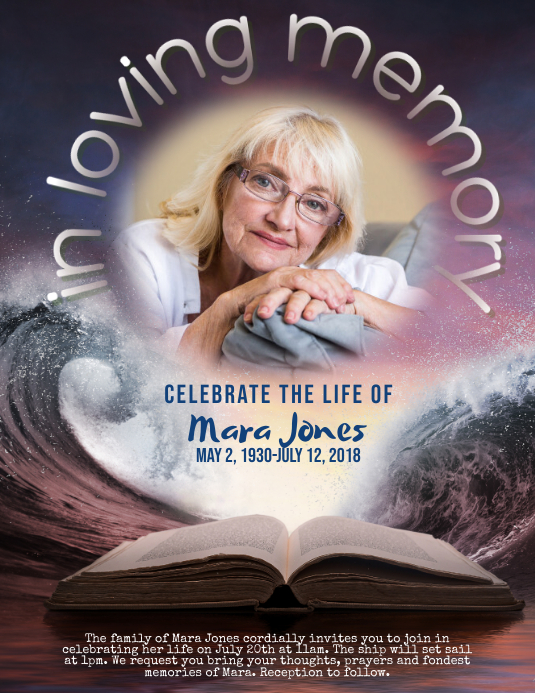 Copy of memorial in loving memory flyer PosterMyWall