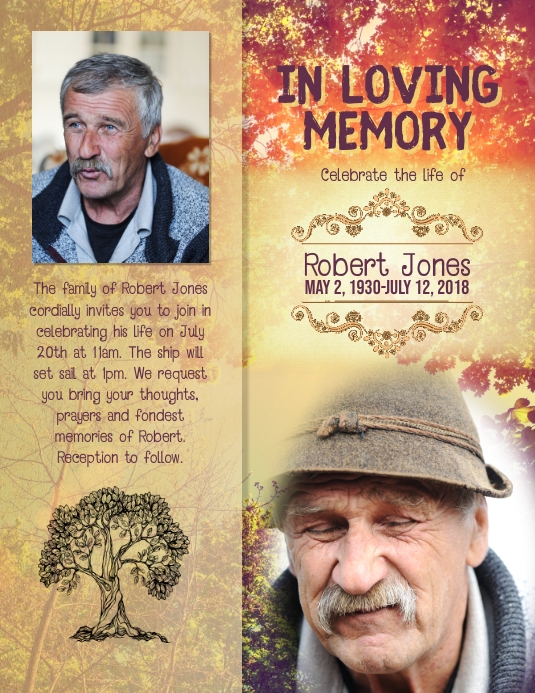 memorial in loving memory flyer Template PosterMyWall