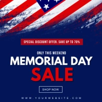 Memorial Sales Poster Template Square (1:1)