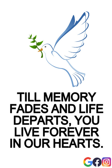 MEMORY AND HEARTS QUOTE TEMPLATE | PosterMyWall