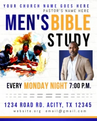 Men's Bible Study Instagram Portrait template