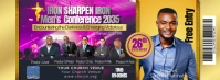 Men's Conference Ticket Facebook-coverfoto template
