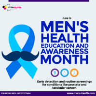 Men's Health Awareness Month Instagram-opslag template