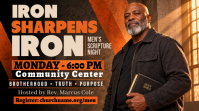 Zwart Men's Scripture Night Isithonjana se-YouTube Template