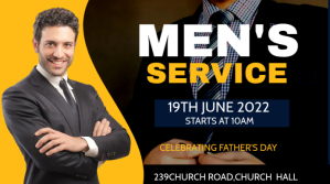 Yellow Church Service Father's Day Template งานนำเสนอ Presentation (16:9)