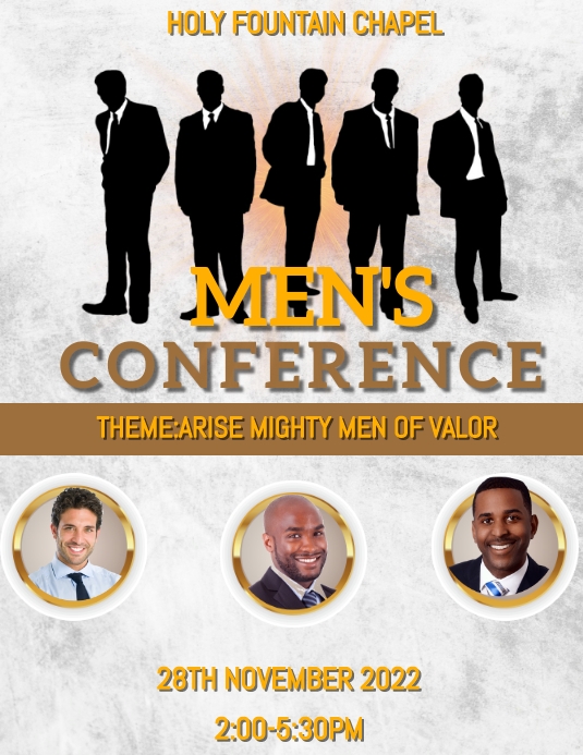 Copy of Men's conference | PosterMyWall