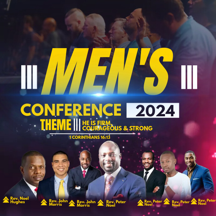 men's conference Template | PosterMyWall