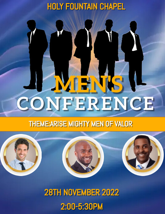 Copy of Men's conference | PosterMyWall