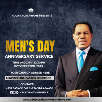 men's day sunday service Template | PosterMyWall