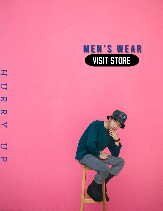 Men's fashion flyer Template | PosterMyWall
