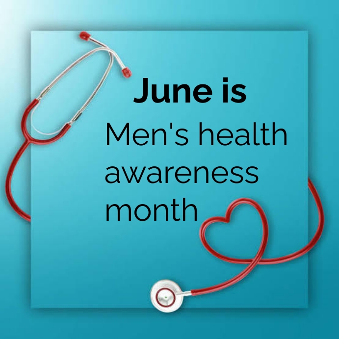 Men's health awareness month Instagram post template
