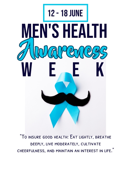 Men's health awareness week,men's health Template | PosterMyWall
