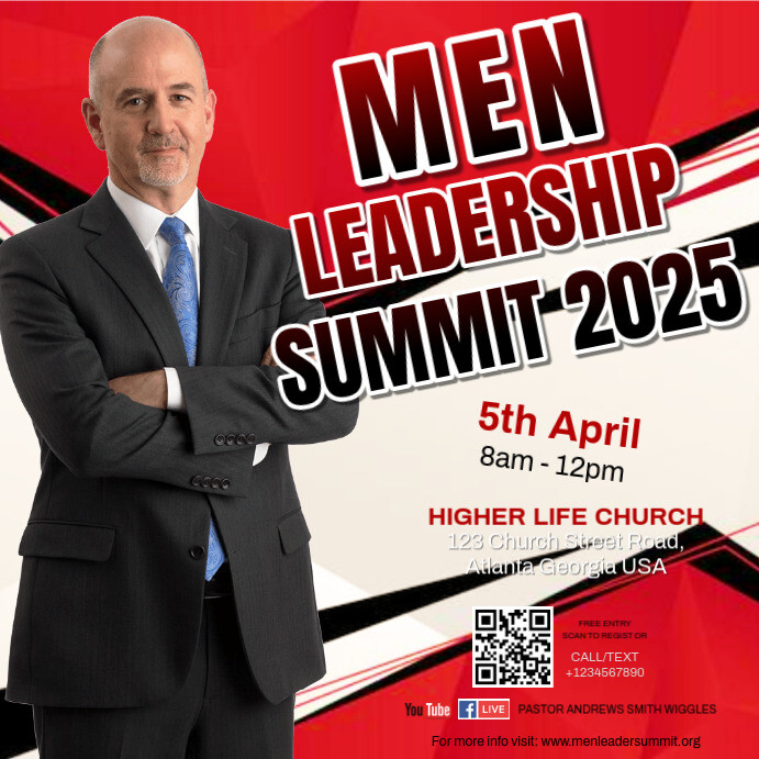 Copy of Men's Leadership Summit Ad | PosterMyWall