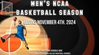 MEN'S NCAA BASKETBALL TEAM SEASON SCHEDULE Digitale Vertoning (16:9) template