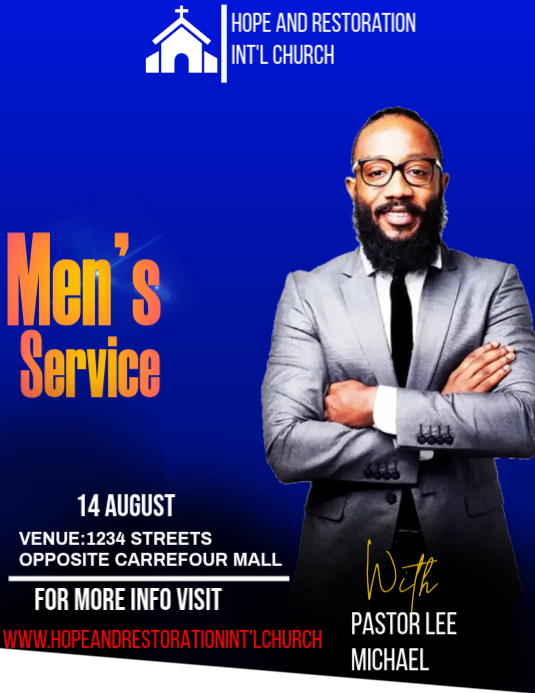 Men's service Template | PosterMyWall