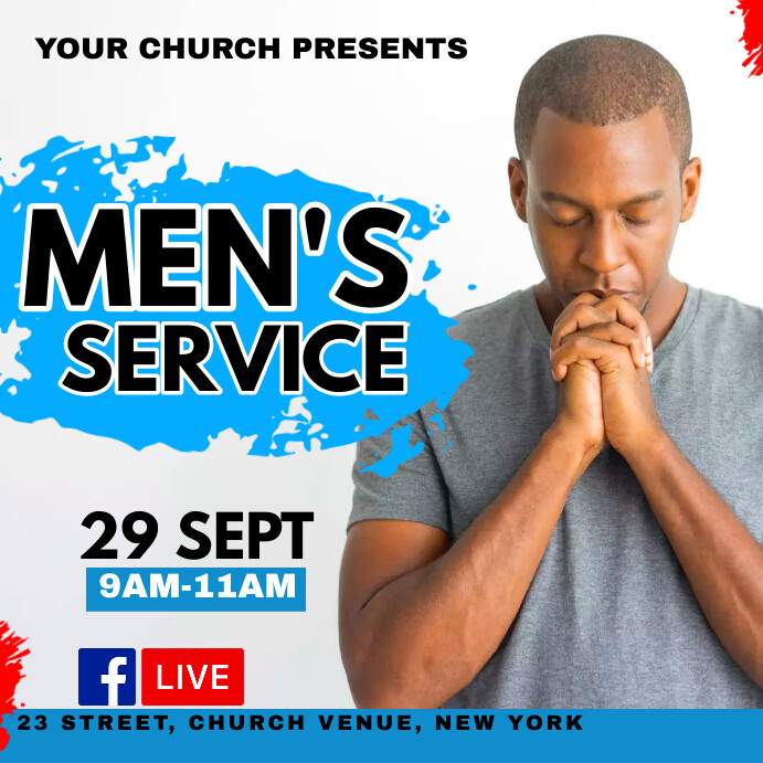 Men's service Template | PosterMyWall