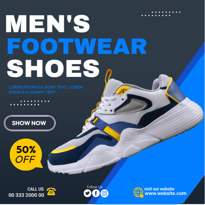 Men's Shoes For Sale Template PosterMyWall