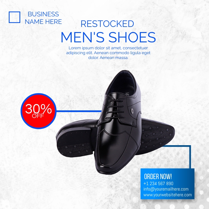 men's shoes sale Template PosterMyWall