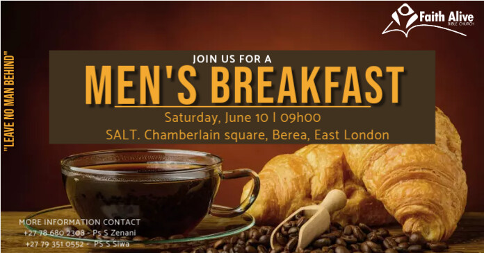 Copy of Men Alive Network Breakfast 1 | PosterMyWall