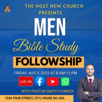Men Bible Study Fellowship Publicación de Instagram template
