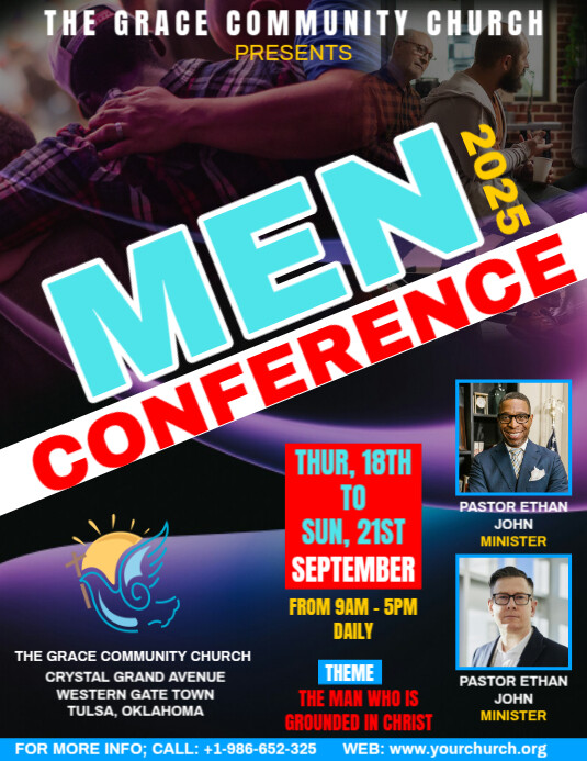 Men Conference Ad Flyer Template | PosterMyWall