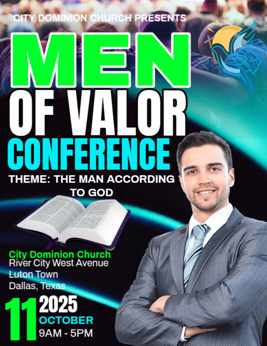 Copy of Men Conference Ad Flyer | PosterMyWall