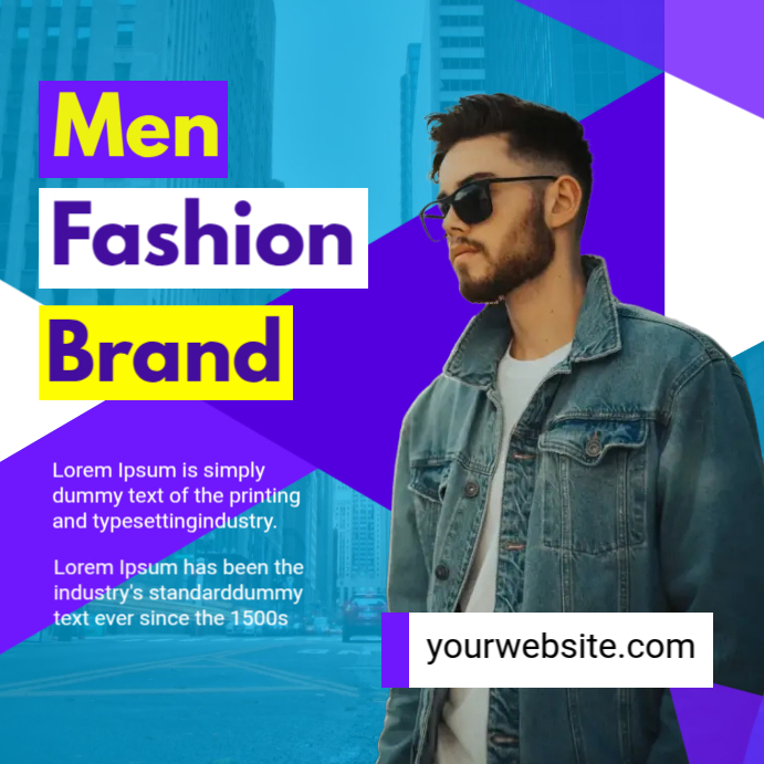 Men Fashion Brand Template PosterMyWall