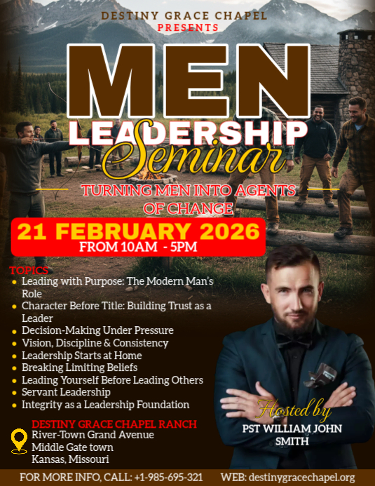 Copy of Men Leadership Seminar Flyer | PosterMyWall