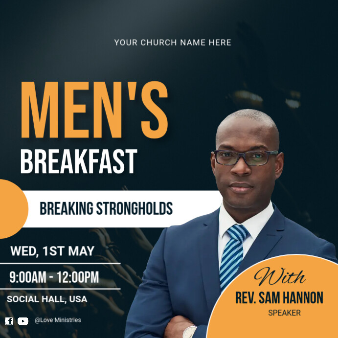 Copy of Men service flyer | PosterMyWall