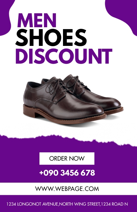 Shoe Flyer Example MEN SHOES FLYER Template | PosterMyWall