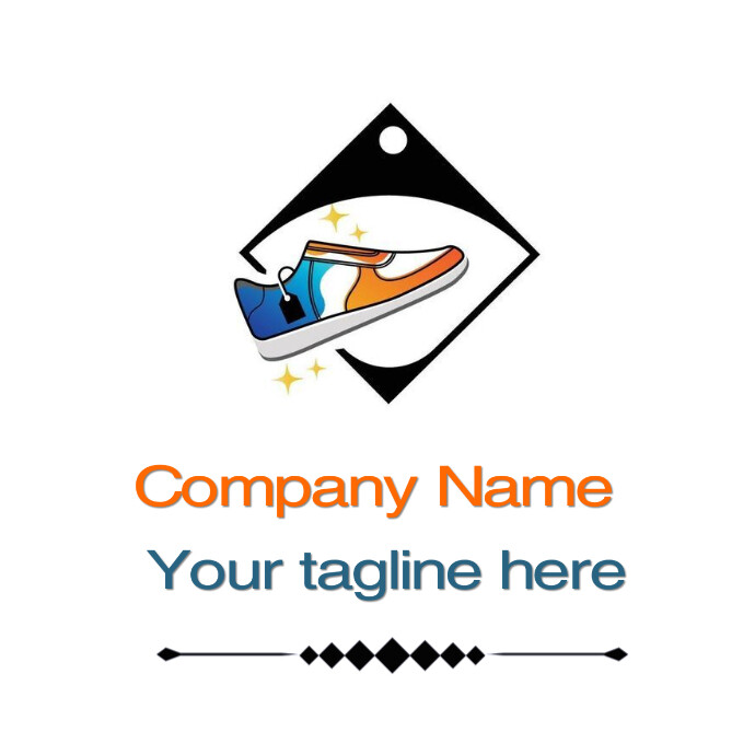 Men shoes logo template