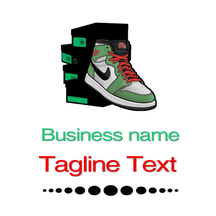 Men shoes logo template