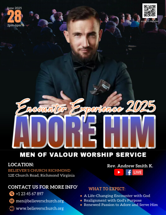 Copy of Men Worship Experience Event | PosterMyWall