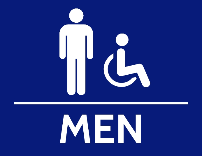 Mens bathroom Folheto (US Letter) template