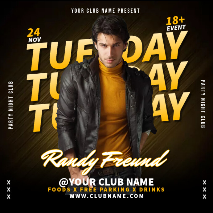 Plantilla de Mens Club Party | PosterMyWall