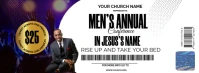Mens conference Ticket Facebook Cover Photo template