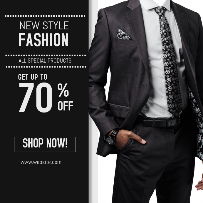Mens Fashion Template | PosterMyWall
