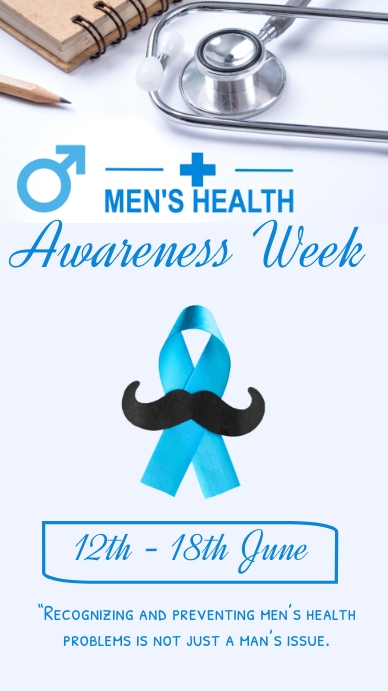 mens health awareness week,mens health month Template | PosterMyWall