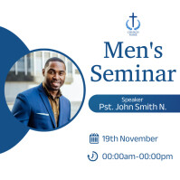 Mens seminar event Template | PosterMyWall