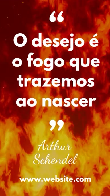 Mensagem de inspiração sobre fogo story Digital Display (9:16) template