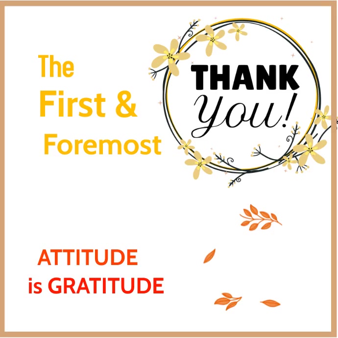 Positive Attitude Wpis na Instagrama template